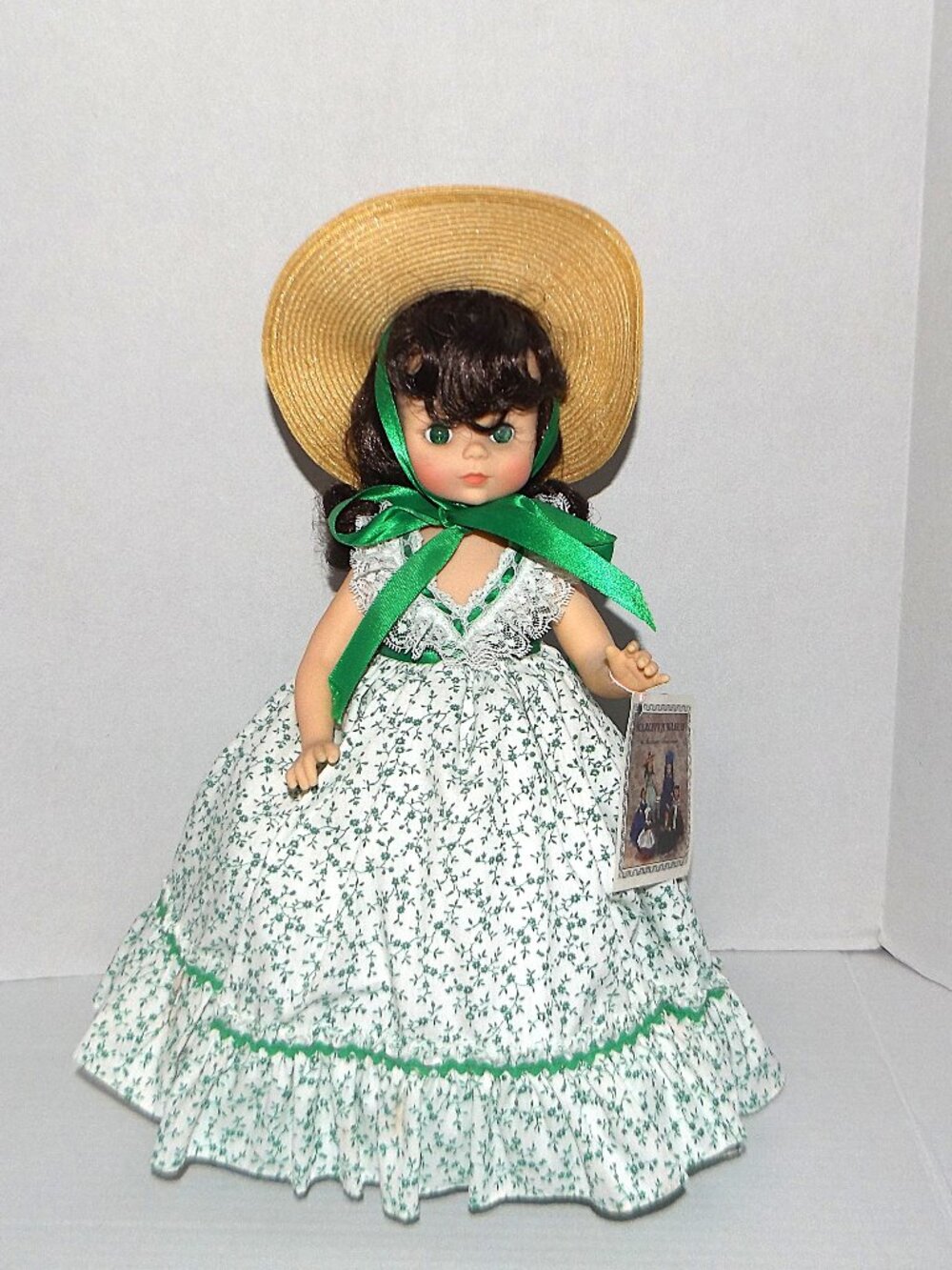 1989 Madame Alexander 14” Vinyl GWTW Scarlett Jubilee II Doll w/Hang Tag & Stand